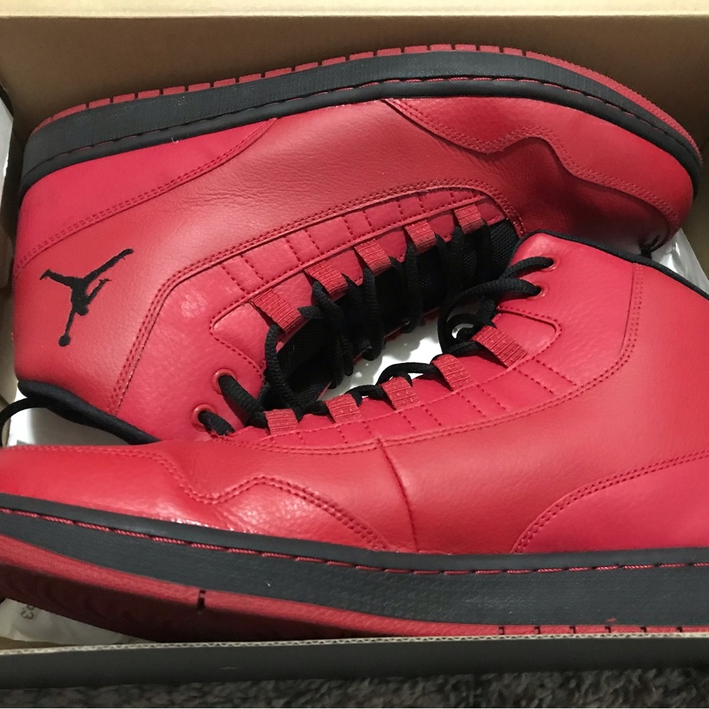 jordan executive white red